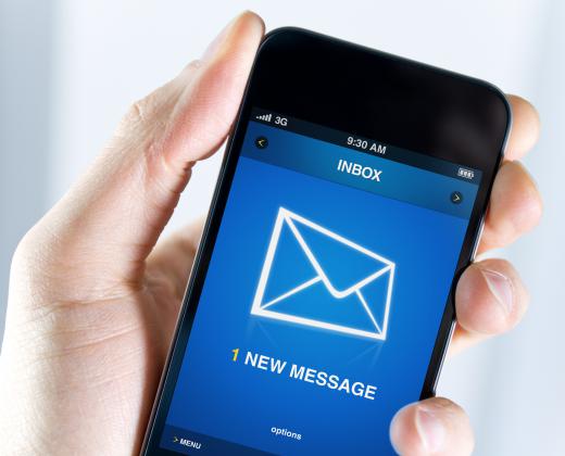 Marketing messages may be sent via text message.