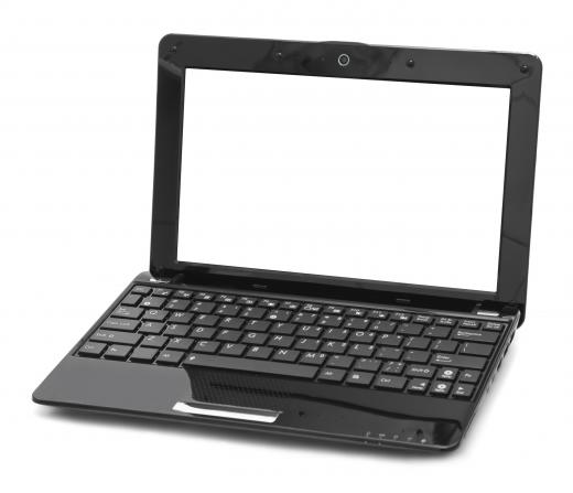 A laptop with a touchpad.