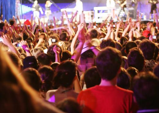 Some concert venues utilize turnstiles for getting fans into the building.