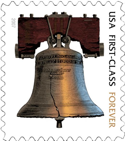 A postage stamp.