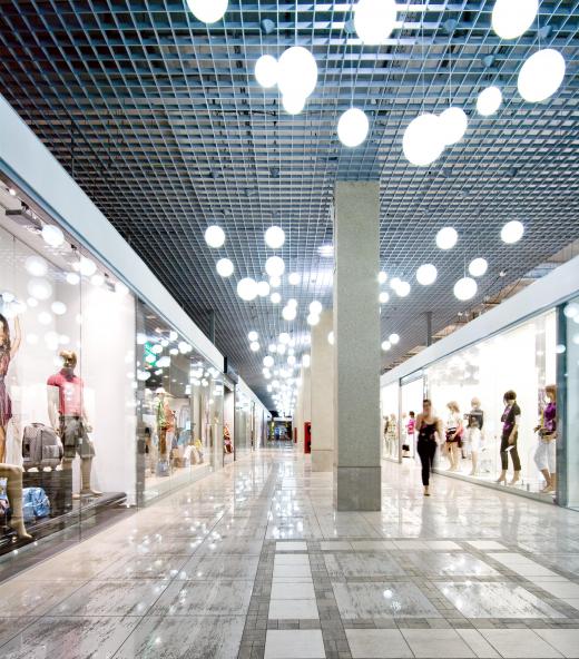 Multimedia kiosks are found in shopping malls.