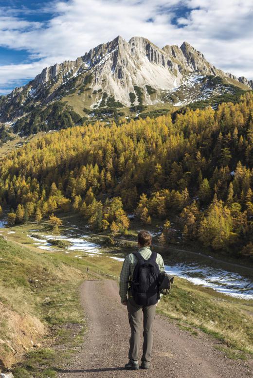 A hiker in a mountainous region may carry a barometer altimeter to measure his altitude.