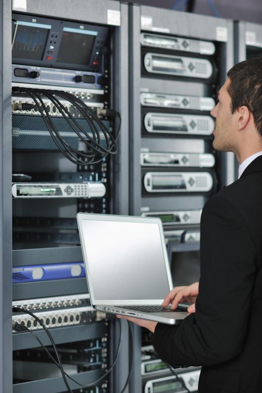 Network engineers may be tasked with maintaining servers.