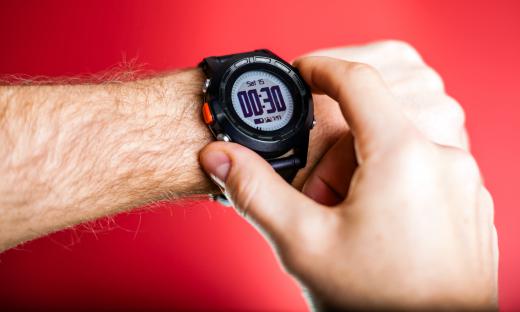 A sport watch may function as a stopwatch.