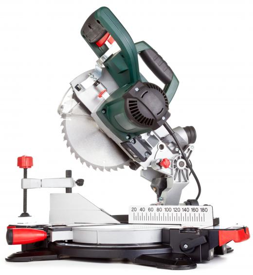 Miter saws are used to cut mitered corners.