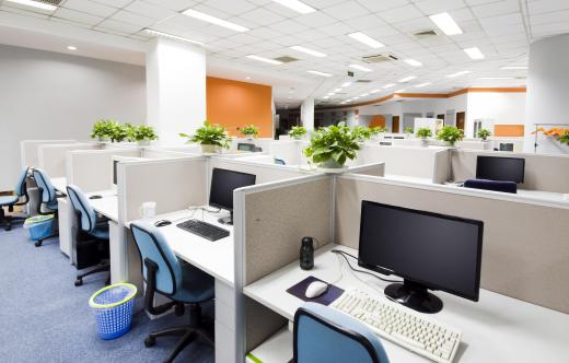 Most computers monitors used in office spaces like cubicles are specially calibrated for office use.