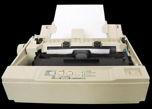 Older printers used different port systems to connect to computers running DOS.