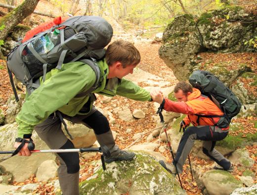 Hikers might use a digital compass when navigating wilderness trails.