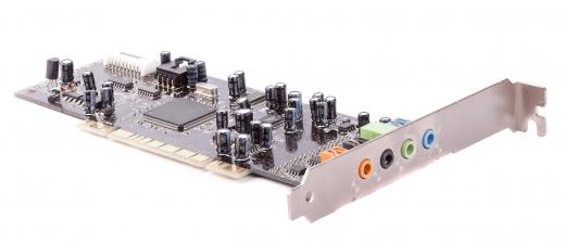 A expansion sound card may improve a computer's audio input.