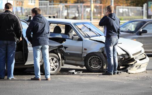 A police scanner may relay information about a vehicle accident.