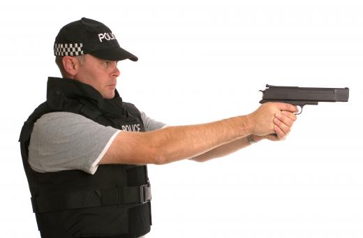 Police officers often wear bulletproof vests.