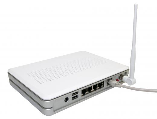 A wireless local area network router.