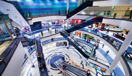 Kiosks at a shopping mall might provide information about retail stores.