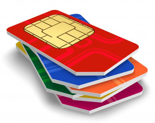 SIM cards for a quad band mini phone.