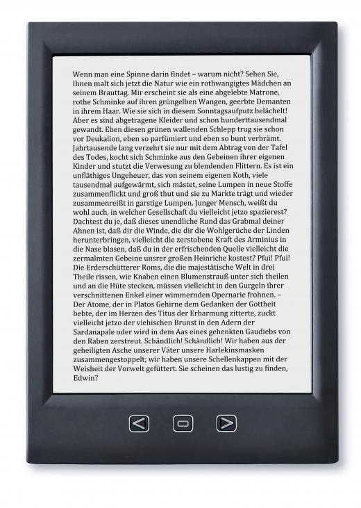 A large collection of Ebooks can be stored on a tablet or similar device called an E-reader.