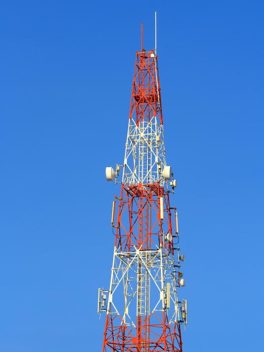 EVDO networks use telecommunication antennas to provide remote broadband access.