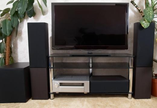 Stereo sound systems can include basic bookshelf-type units and those that are part of elaborate home theater packages.