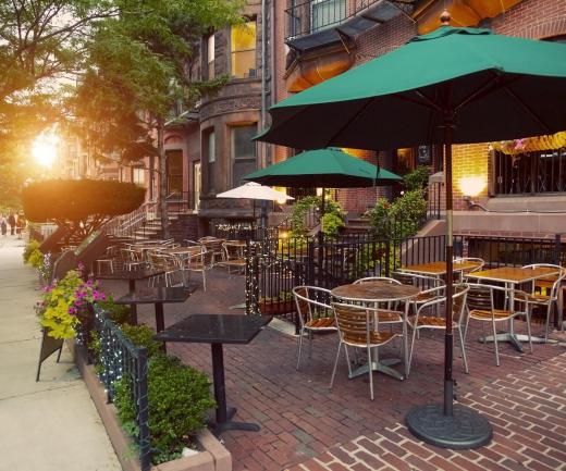 Today, many sidewalk cafes, bistros and coffee shops offer wireless Internet for customers.