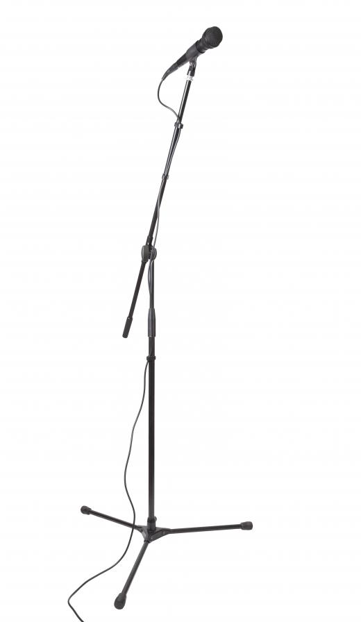 Some microphone clips are meant to attach a microphone to a stand.