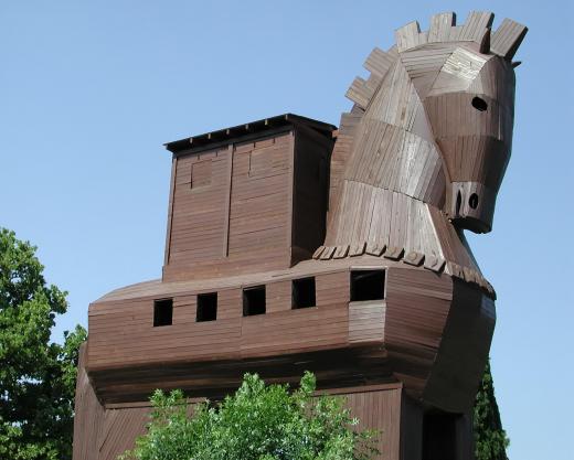 Modern Trojan horse programs take their name from the Greek story.