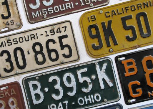 Image processing algorithms allow police officers to read license plate numbers from traffic cameras.