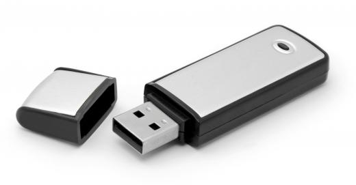 A USB flash drive.