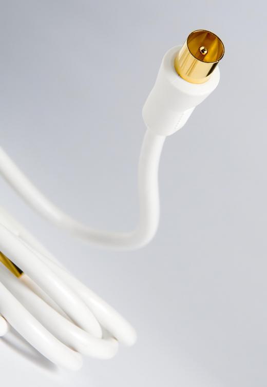 Coaxial cable is typically used during cable TV installation and for some audio and visual equipment.