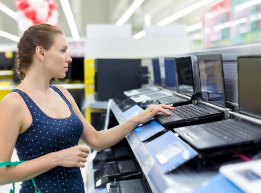 Some manufacturers will sell refurbished laptops at store locations alongside the brand-new laptops.